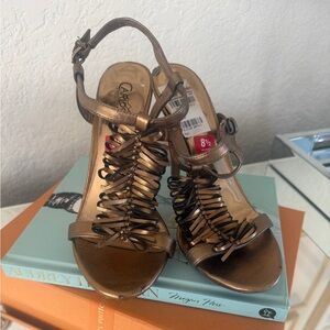 Carlos by Carlos Santana Metallic Brown Sandals